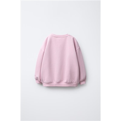 STAR EMBOSSED SHINY SWEATSHIRT