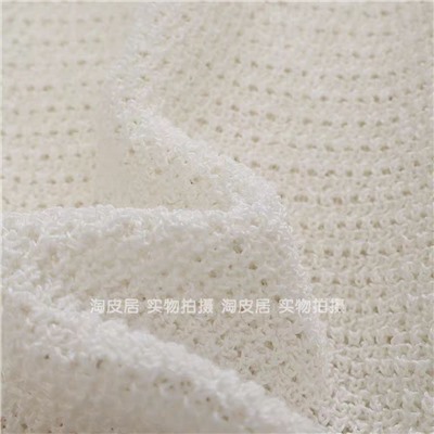 Вязаный ажурный джемпер-поло с короткими рукавами ЗАР*А