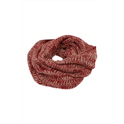 Cuello Burdeos y beige