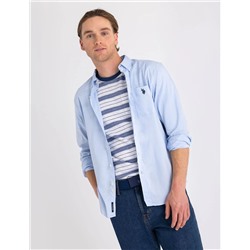 SOLID STRETCH POPLIN LONG SLEEVE SHIRT