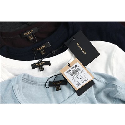 Женская футболка из мягкой эластичной хлопковой смеси с круглым вырезом и длинным рукавом МАССИМО Д