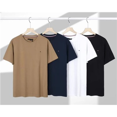 Мужская хлопковая  футболка ТОММИ ХИЛФИГЕ*Р