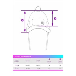 Шапка 11з7021 цикламен #289121