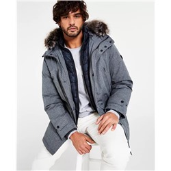 Michael Kors Men's Hooded Bib Snorkel Parka, Created for Macy's