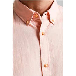 Camisa de lino Rosa jaspeado