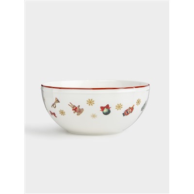 Салатник, 15x6 см, 720 мл, фарфор N, белый, Лошадка, Miracle