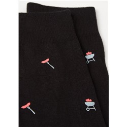 Kurze Herrensocken mit Allover-Muster