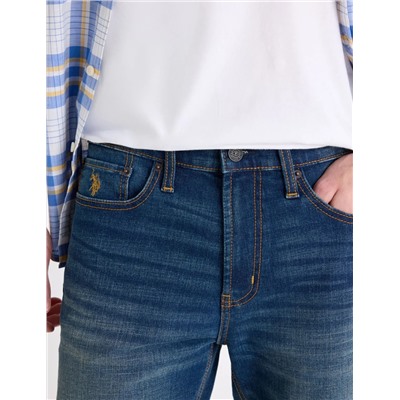 5 POCKET SLIM STRAIGHT 9.5" DENIM SHORTS