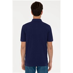 Erkek Lacivert Polo Yaka Tişört