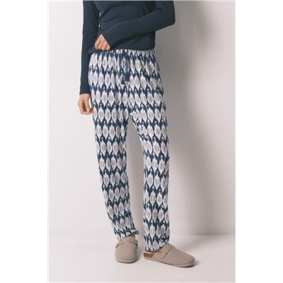 Pantalón largo estampado boho