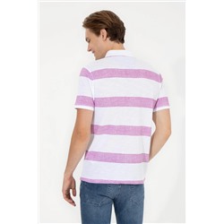 Erkek Menekşe Polo Yaka Tişört