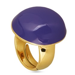Кольцо 2см Геометрия (эмаль фиолетовая; покрытие золото), Есть комплект