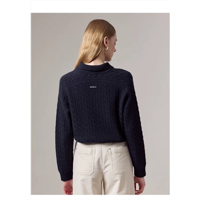 Женский трикотажный свитер с отложным воротником  Hacket*t Londo*n