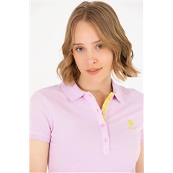 Kadın Manolya Basic Polo Yaka Tişört