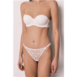 Braga brasileña encaje y tul blanco