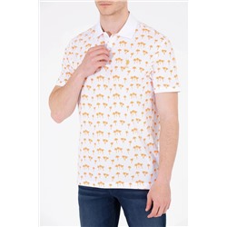 Erkek Turuncu Polo Yaka Tişört