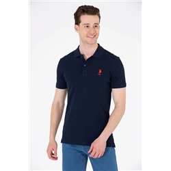 Erkek Koyu Lacivert Basic Polo Yaka Tişört