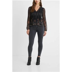 Camisa plisada mandalas