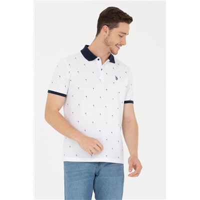 Erkek Beyaz Polo Yaka Tişört