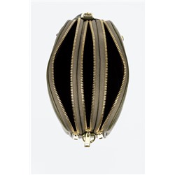 Bandolera de piel Caqui