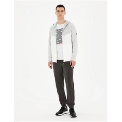 Açık Gri Regular Fit Örme Hırka