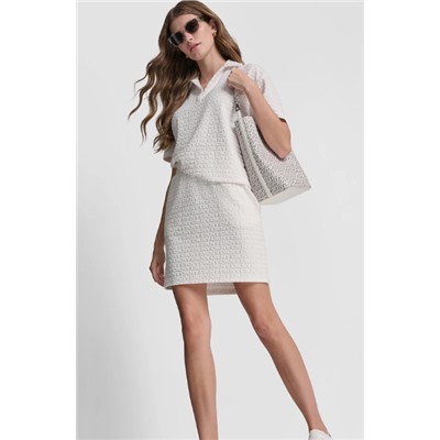 LOGO JACQUARD PULL-ON SKIRT