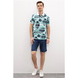 Erkek Mint Polo Yaka Tişört