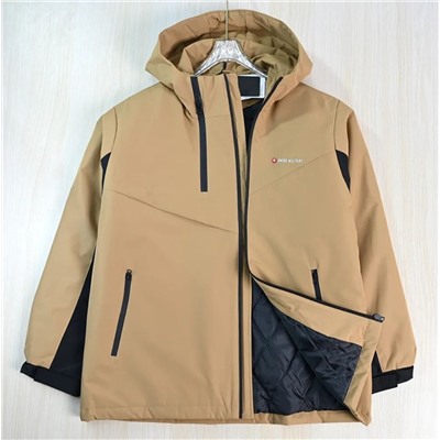 Мужская зимняя теплая водоотталкивающая повседневная стеганая куртка с капюшоном