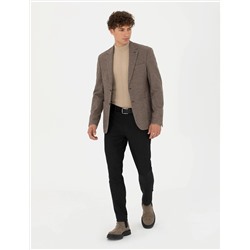 Antrasit Slim Fit Kanvas Pantolon