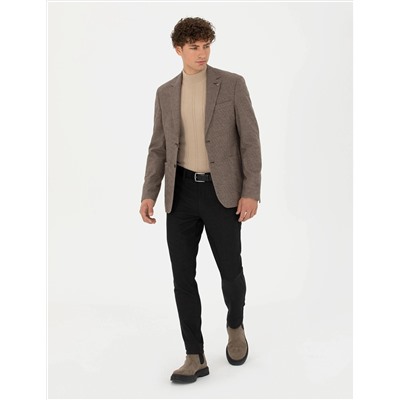 Antrasit Slim Fit Kanvas Pantolon