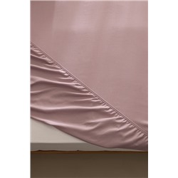 Ciel King Size %100 Pamuk Lastikli Saten Çarşaf - Açık Mürdüm