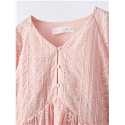 Платье из шитья с вышивкой ришелье ЗАР*А