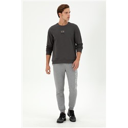 Erkek Antrasit Basic Sweatshirt
