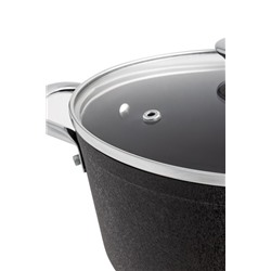 Noir Titanium Derin Tencere - Siyah - 24 cm