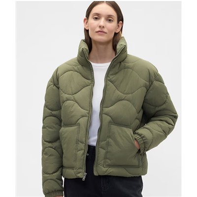 Relaxed Quilted Nylon Jacket