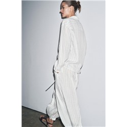 STRIPED PUFFED TROUSERS ZW COLLECTION