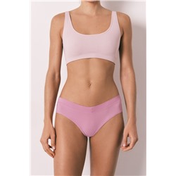 Braga ancha brasileña frunce rosa