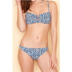 Sujetador de biquini estilo bandeau Fiona Azul