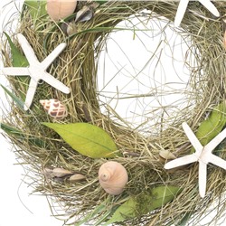 Großer Deko-Kranz im maritimen Dessin