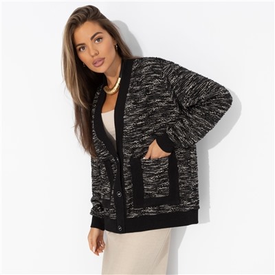 Кардиган в стиле Шанель, В модном режиме (black)