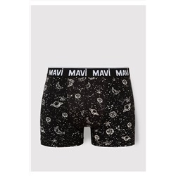 Mavi 3lü Baskılı Boxer 0911219-900