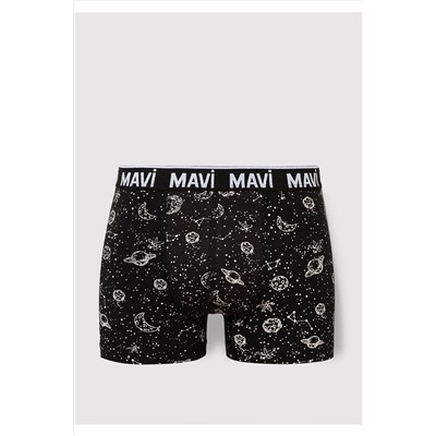Mavi 3lü Baskılı Boxer 0911219-900