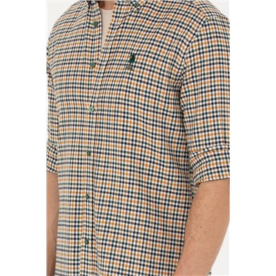 Erkek Yeşil Uzun Kollu Gömlek