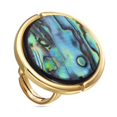 Кольцо Амфитрита (гелиотис 35мм; покрытие золото), Есть комплект
