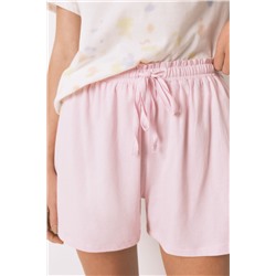 Pijama corto algodón blanco y rosa Snoopy