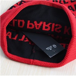 Модная теплая вязаная шапка с помпоном из толстой пряжи 🧢   KARL LAGERFEL*D ОРИГИНАЛ! 😎
