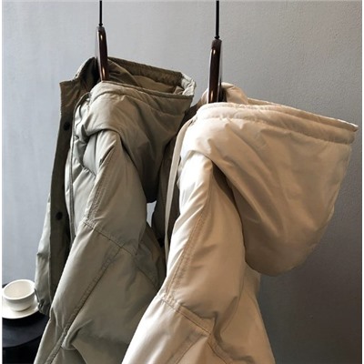 Женская короткая хлопковая куртка с капюшоном YANSO*O