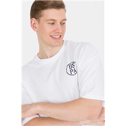 Erkek Beyaz Long Fit Bisiklet Yaka Tişört
