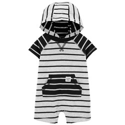 Carter's | Baby Hooded Cotton Romper