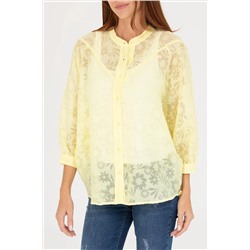 Kadın Açık Sarı Uzun Kollu Gömlek